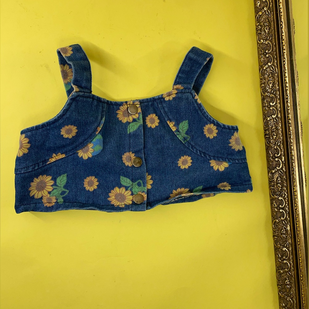 SUNFLOWER JEAN SLEEVELESS TOP